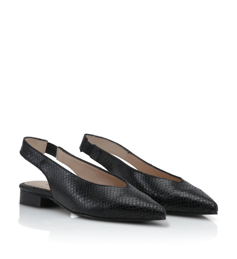 Gardenia Copenhagen Carolyn Sling Back Black