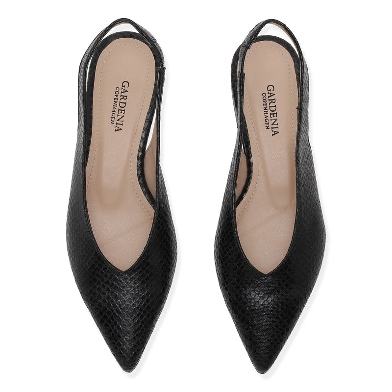 Gardenia Copenhagen Carolyn Sling Back Black