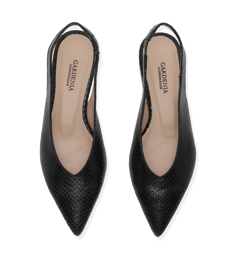 Gardenia Copenhagen Carolyn Sling Back Black