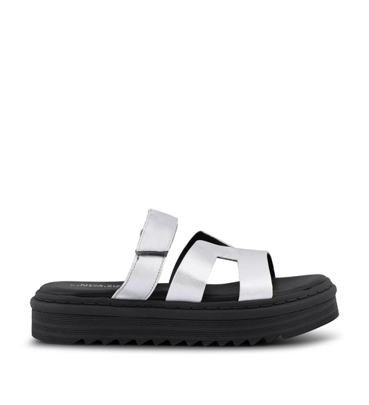 Shoe Biz Chino Slipper Silver