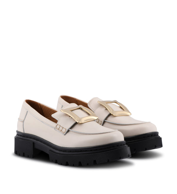 Shoe Biz Cubic Loafer Light Sand