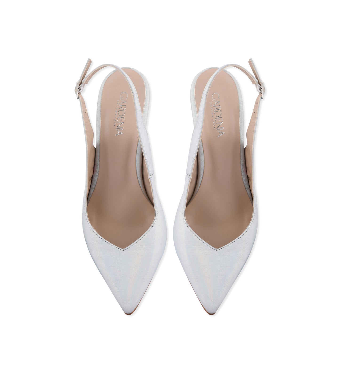 Gardenia Copenhagen Dakota Sling Back Holographic Silver