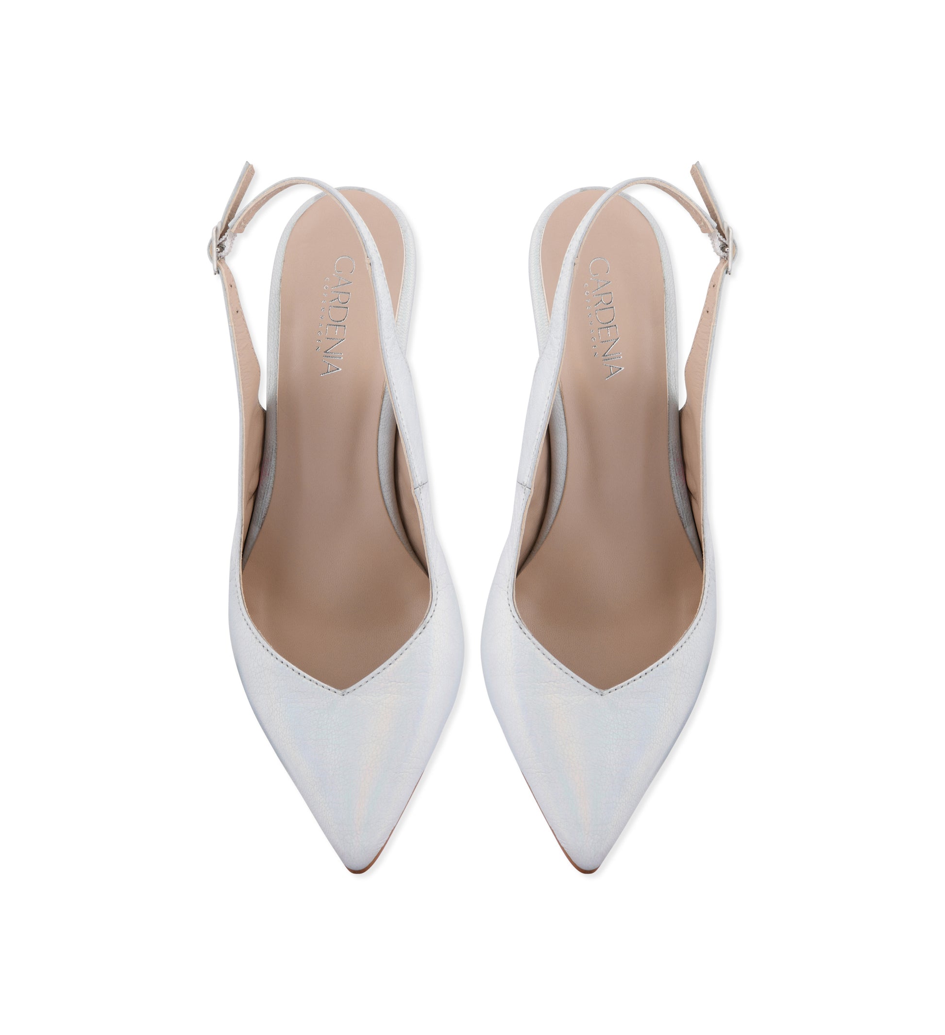 Gardenia Copenhagen Dakota Sling Back Holographic Silver
