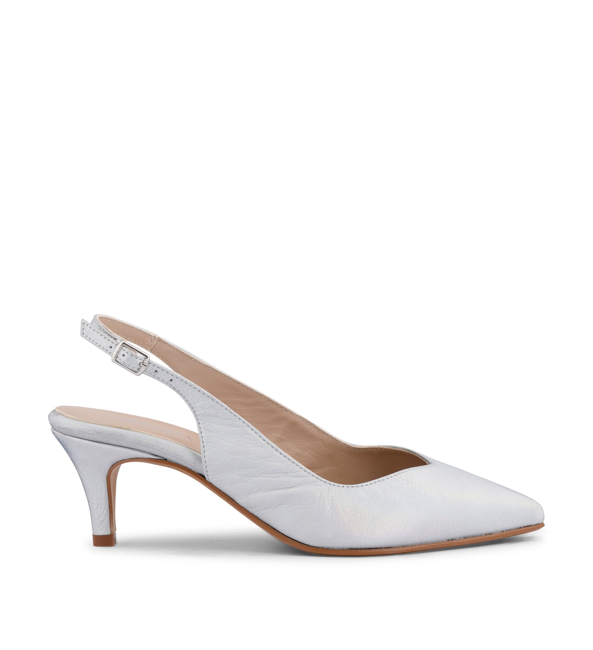 Gardenia Copenhagen Dakota Sling Back Holographic Silver