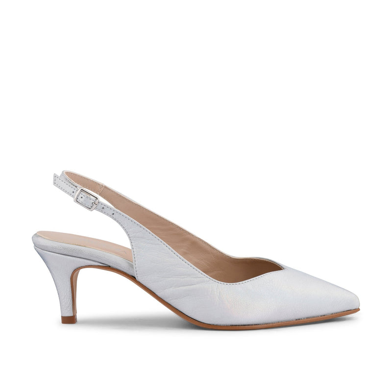 Gardenia Copenhagen Dakota Sling Back Holographic Silver