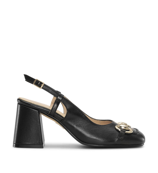 Gardenia Copenhagen Delta Sling Back Black
