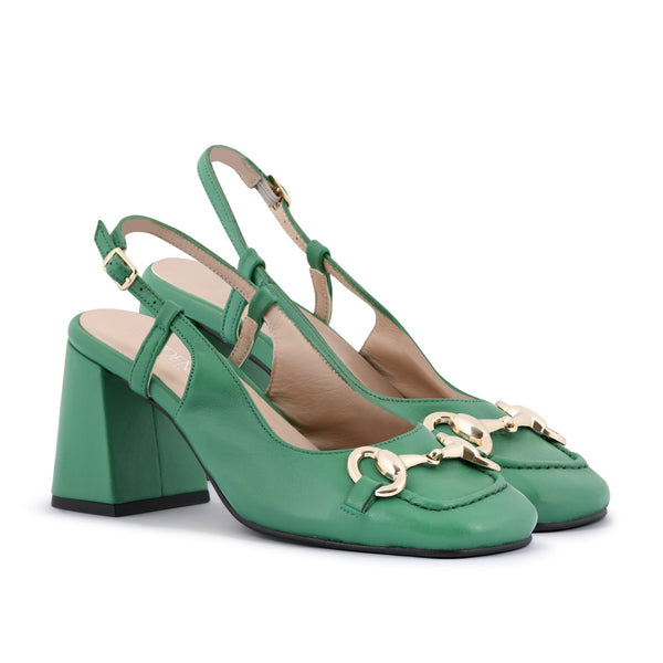 Gardenia Copenhagen Delta Sling Back Green