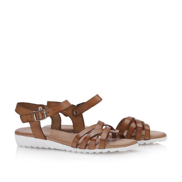 Shoe Biz Gaelle Sandal - Soft Cognac