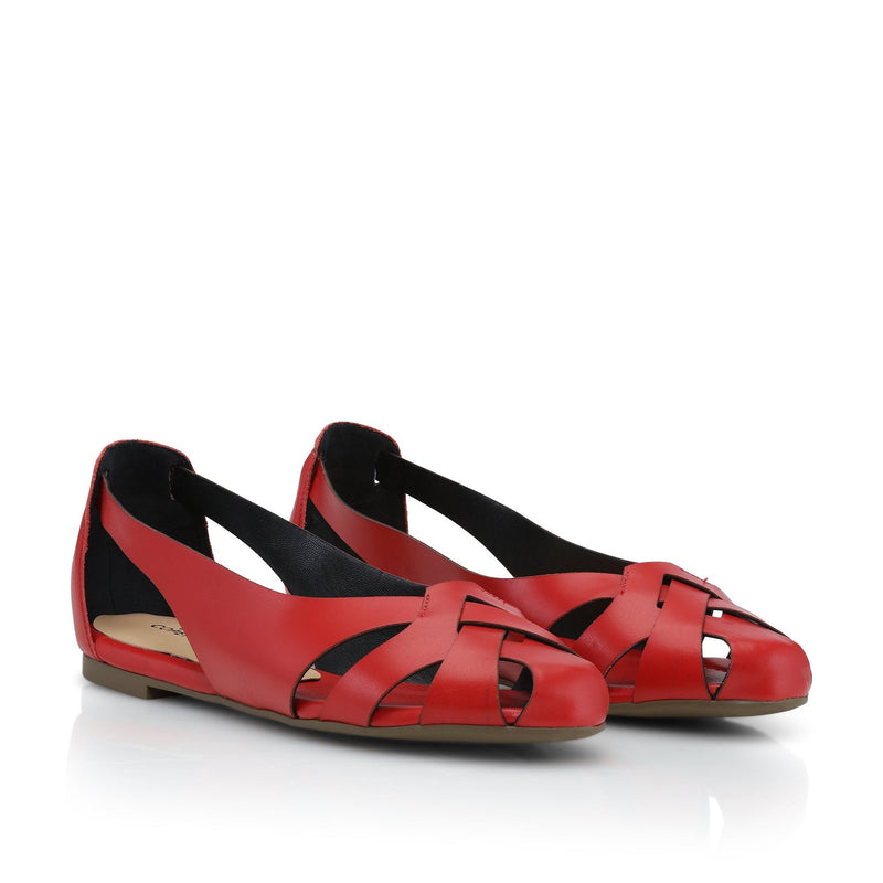 Shoe Biz Hanneine - Red Ballerina Raspberry