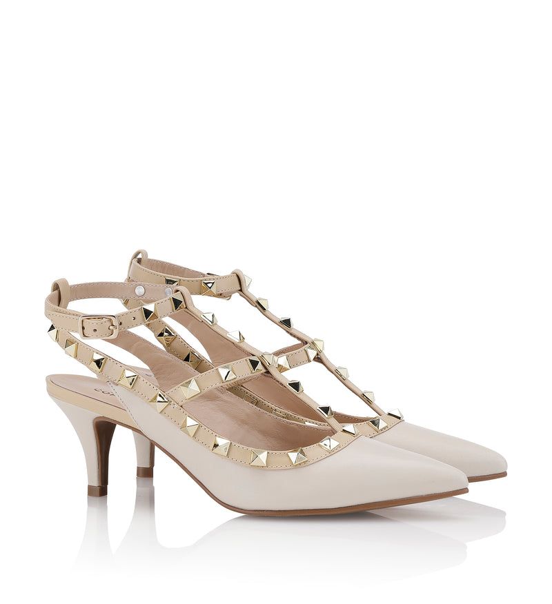 Shoe Biz Helene Sling Back Off white / Gold