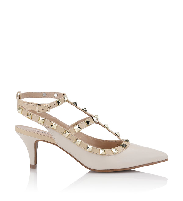 Shoe Biz Helene Sling Back Off white / Gold