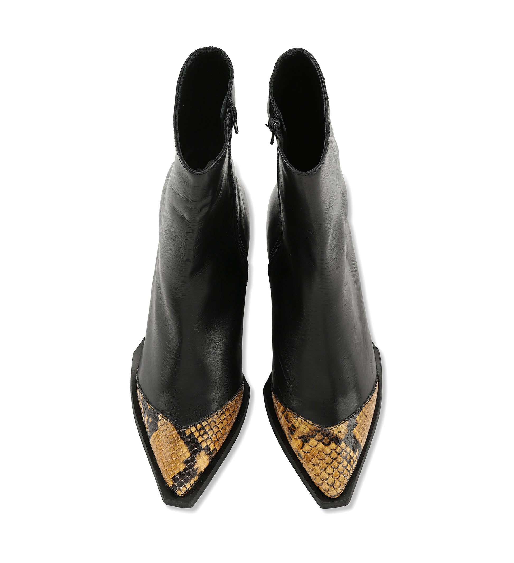 Gardenia Copenhagen Lisbon Short Boot Snake Yellow / Black