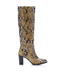 Gardenia Copenhagen Manila Long Boot Snake Yellow (A109)