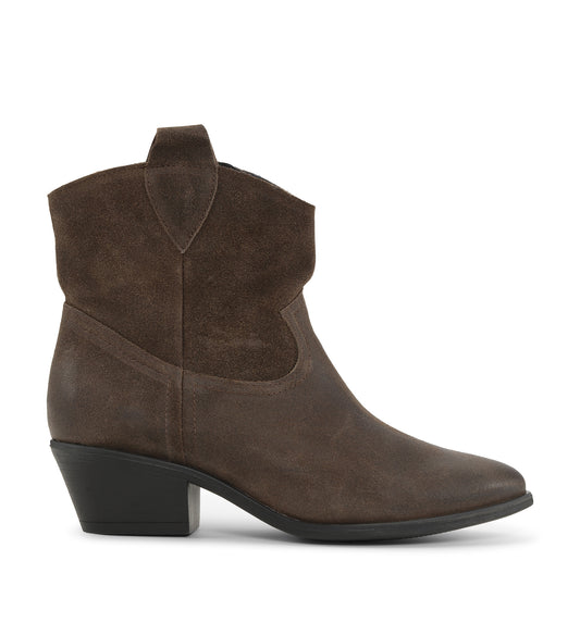 Shoe Biz Mona Short Boot Brown