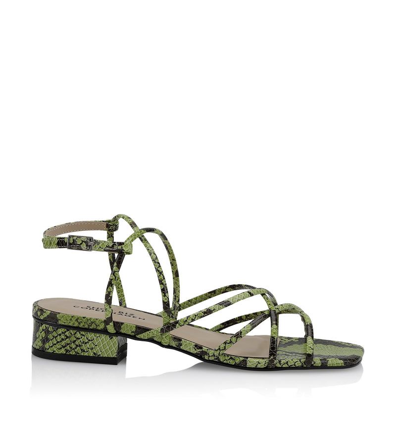 Shoe Biz Nia Sandal Snake Lime