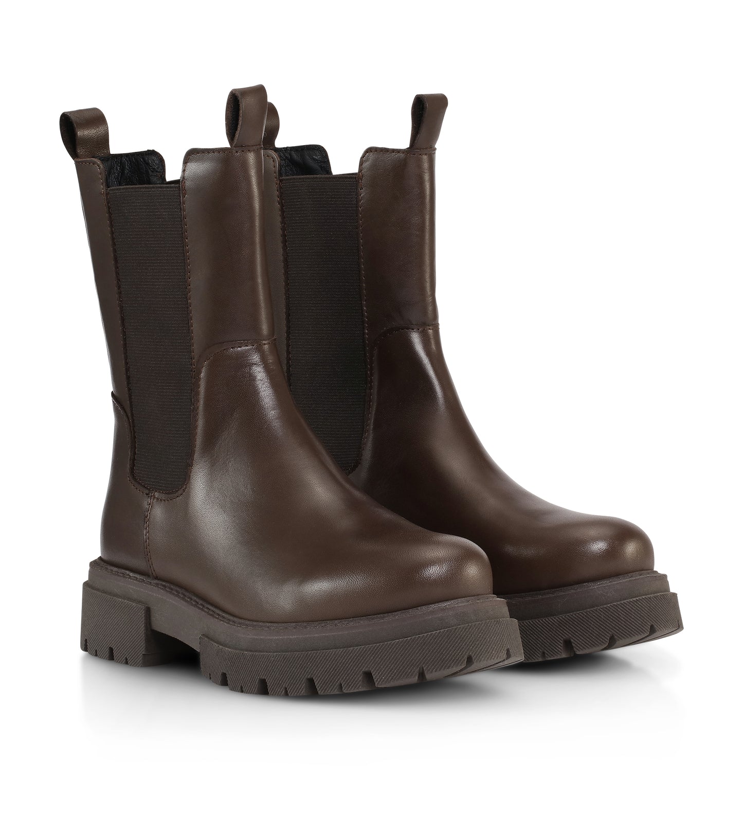 Shoe Biz Prima Short Boot Dark Brown