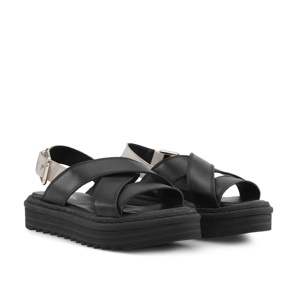 Shoe Biz Silana Sandal Black / Cream