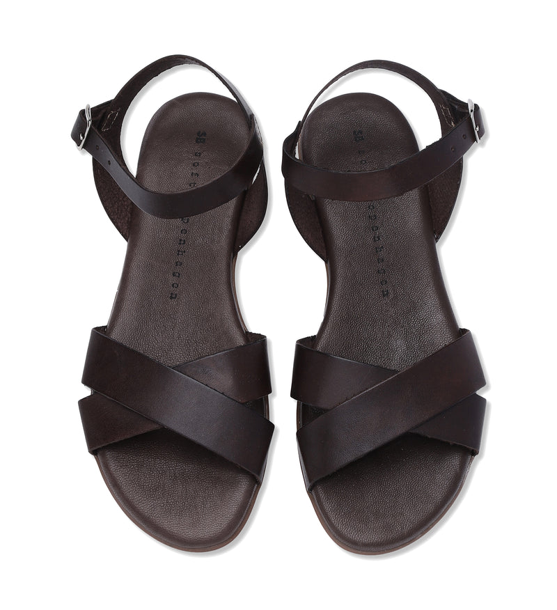 Shoe Biz Siva Sandal - Soft Dark Brown