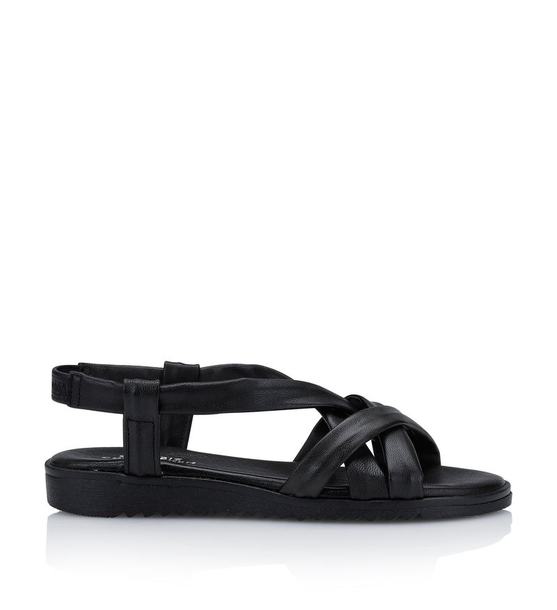 Shoe Biz Stellaro Sandal - Soft Black Black sole