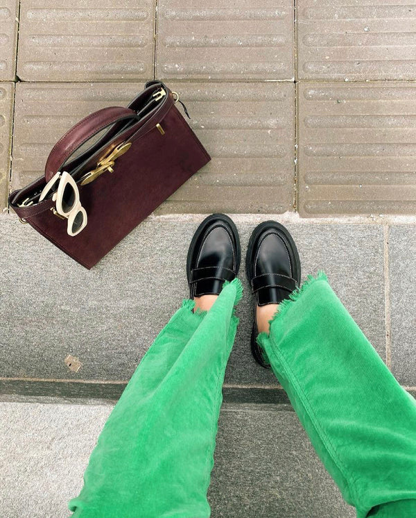 Shoe Biz Suri Loafer Black w/ black stitching