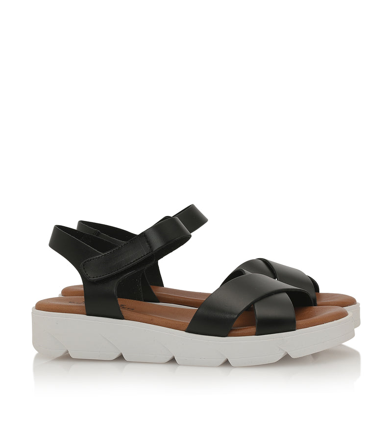 Shoe Biz Tatu Sandal - Soft Black