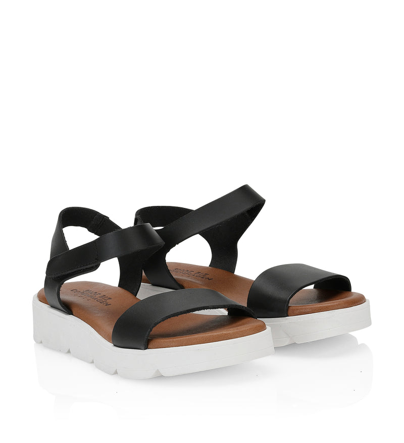 Shoe Biz Tito Velcro Sandal Black