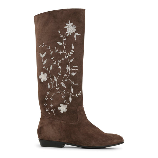 Shoe Biz Trinny Long Boot Brown / Cream