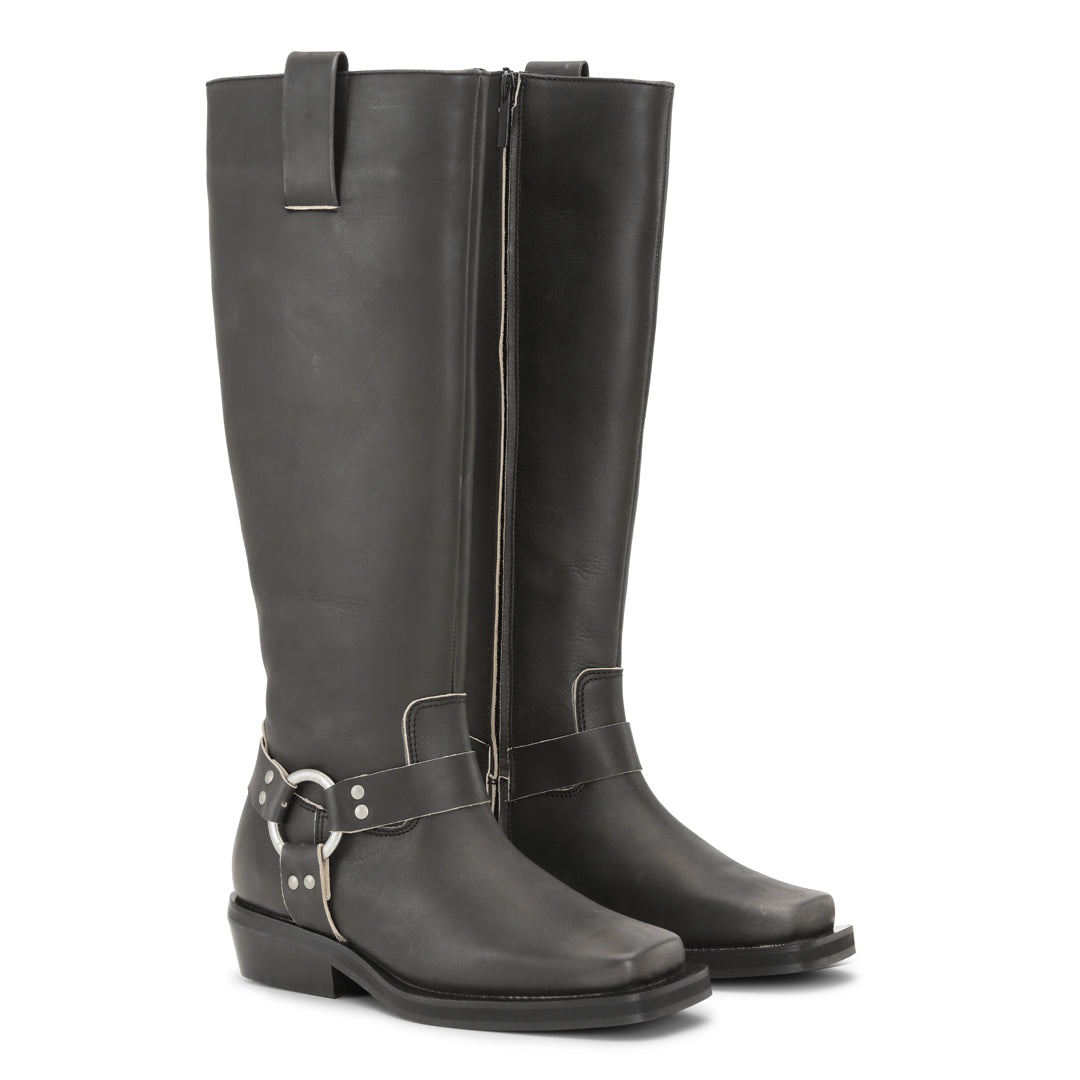 Shoe Biz Triton Long Boot Black