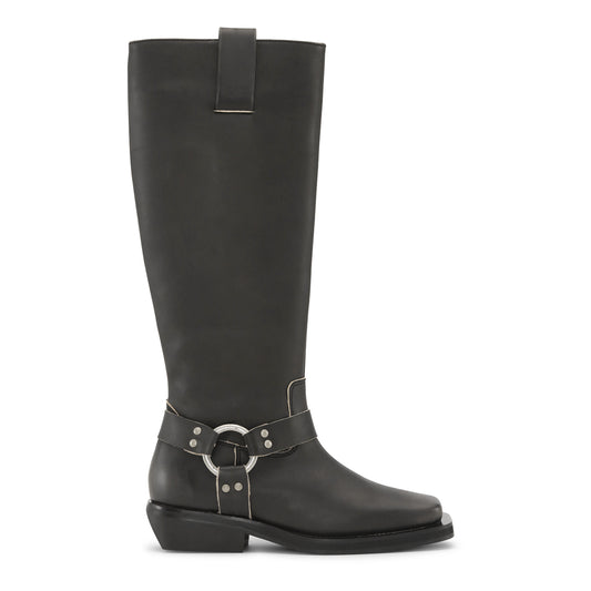 Shoe Biz Triton Long Boot Black