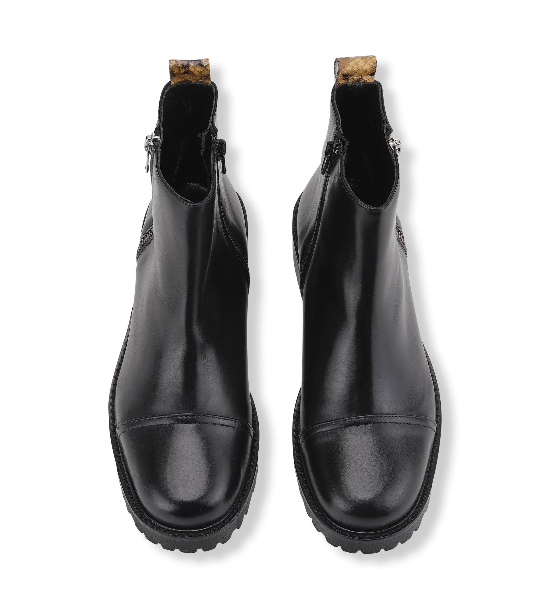 Gardenia Copenhagen Vancouver Short Boot Black Yellow