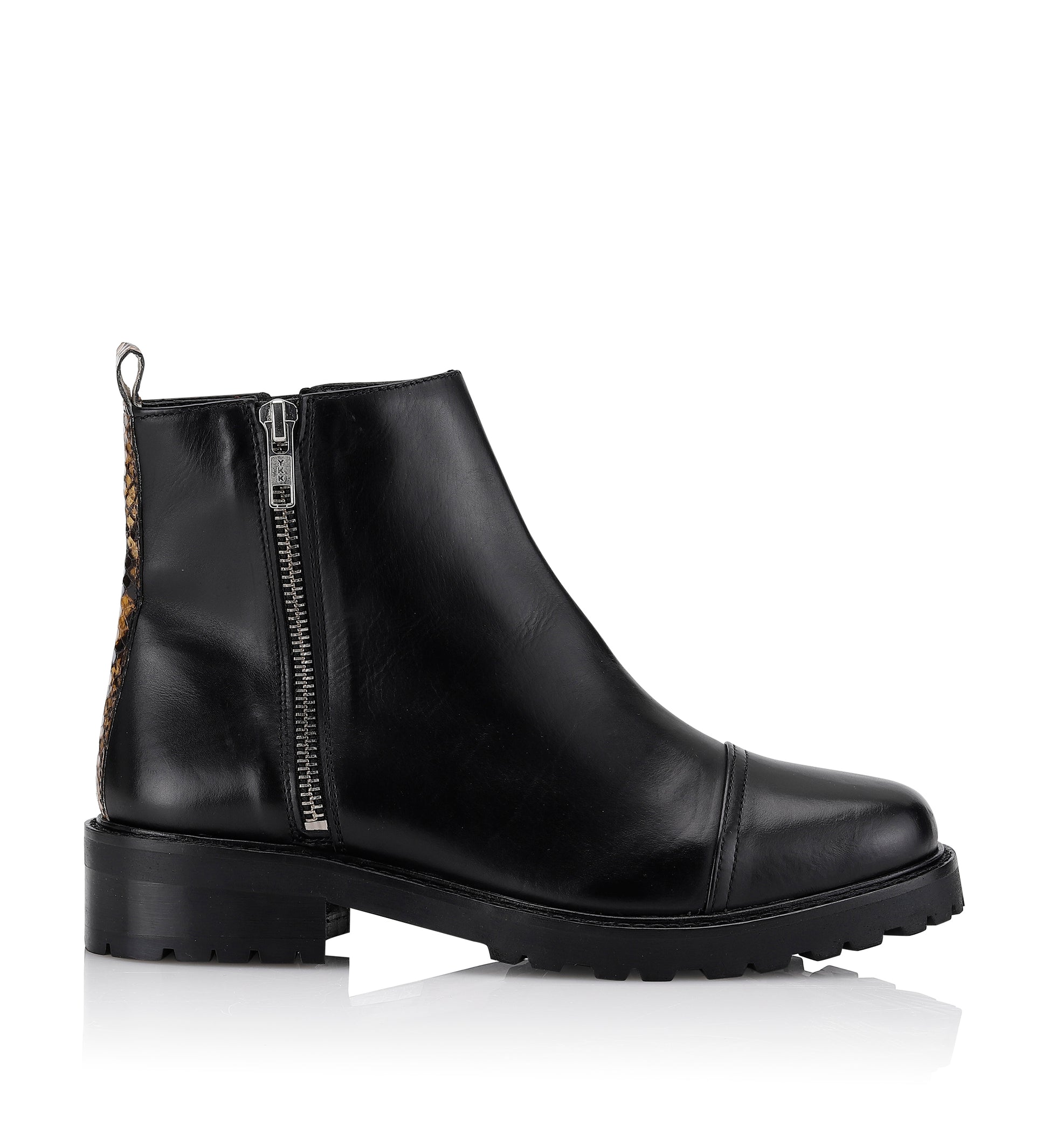 Gardenia Copenhagen Vancouver Short Boot Black Yellow