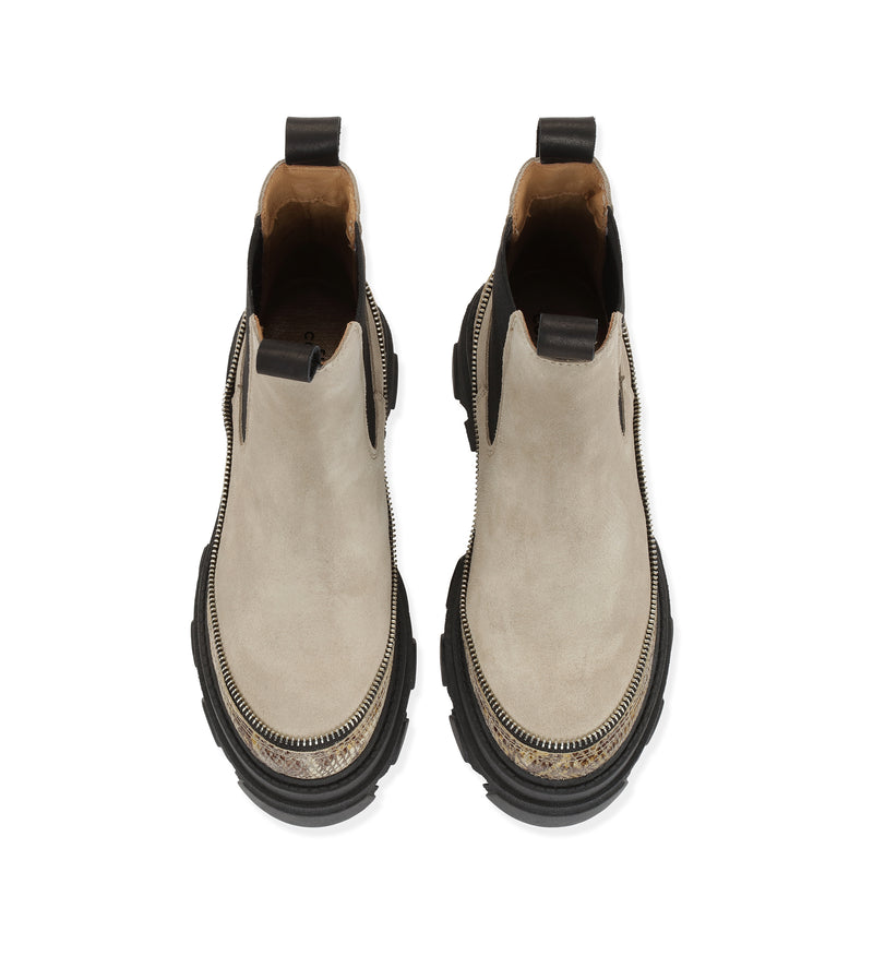Shoe Biz Allende Short Boot Sand / Black