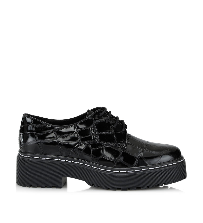 Shoe Biz Tonga Croco Archive Black